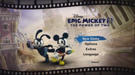 Disney Epic Mickey 2 Title Screen